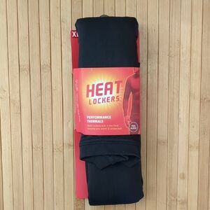 Mens Black Thermal Long Underwear Shirt by Heat Lockers, Size XL, NEW